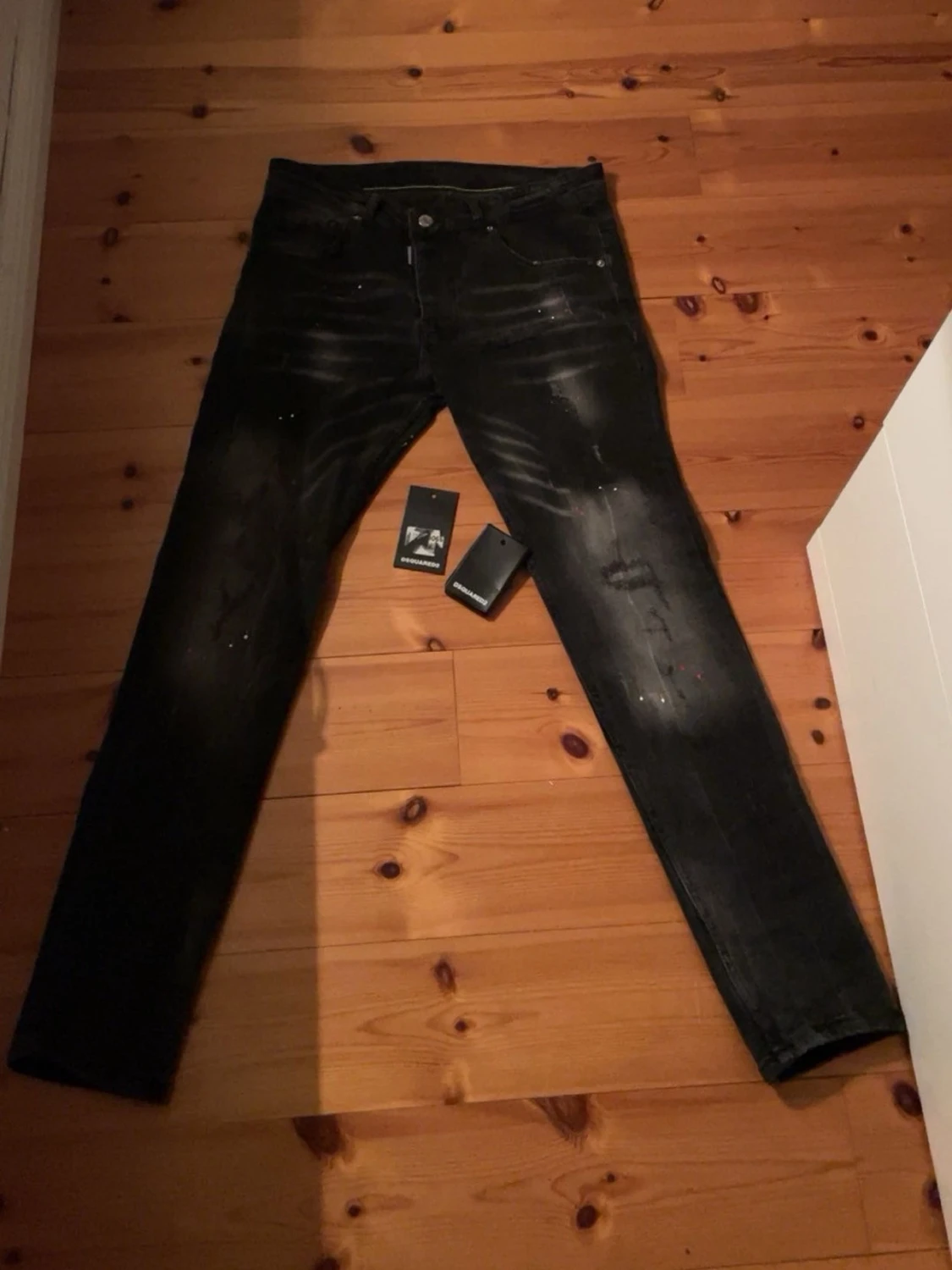 Svarta Dsquared2 jeans med detaljer - 6