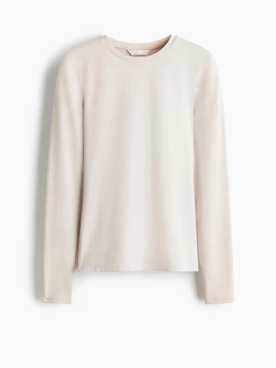 Beige långärmad topp från H&M