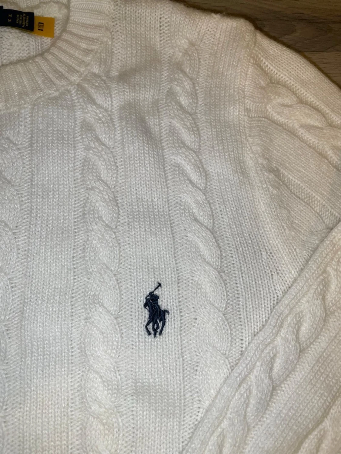 Vit kabelstickad tröja Polo Ralph Lauren - 2