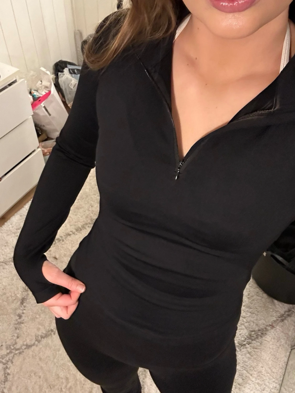 Svart långärmad träningströja gtech - 2