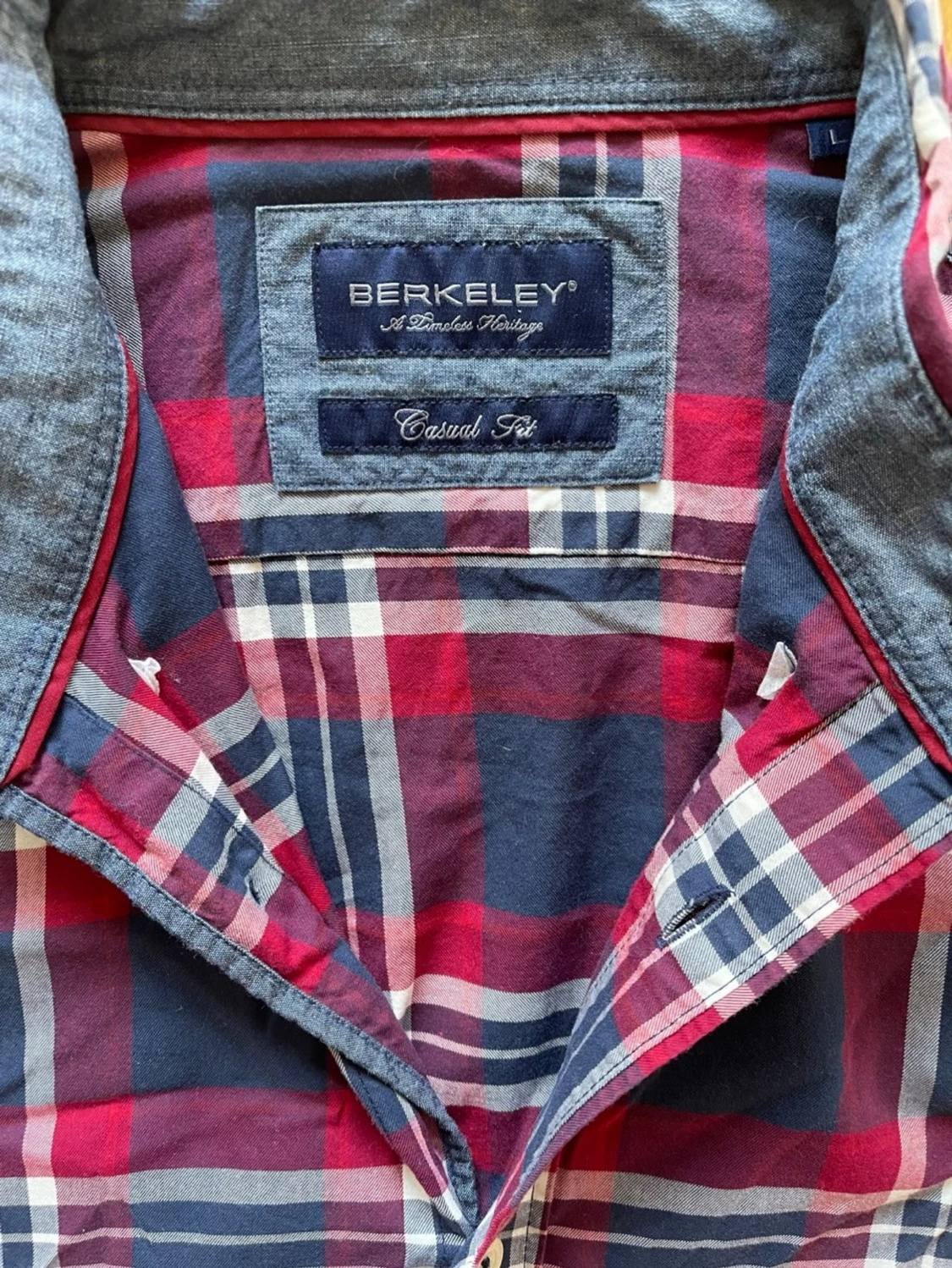 Rutig skjorta från Berkeley, stl L - 2