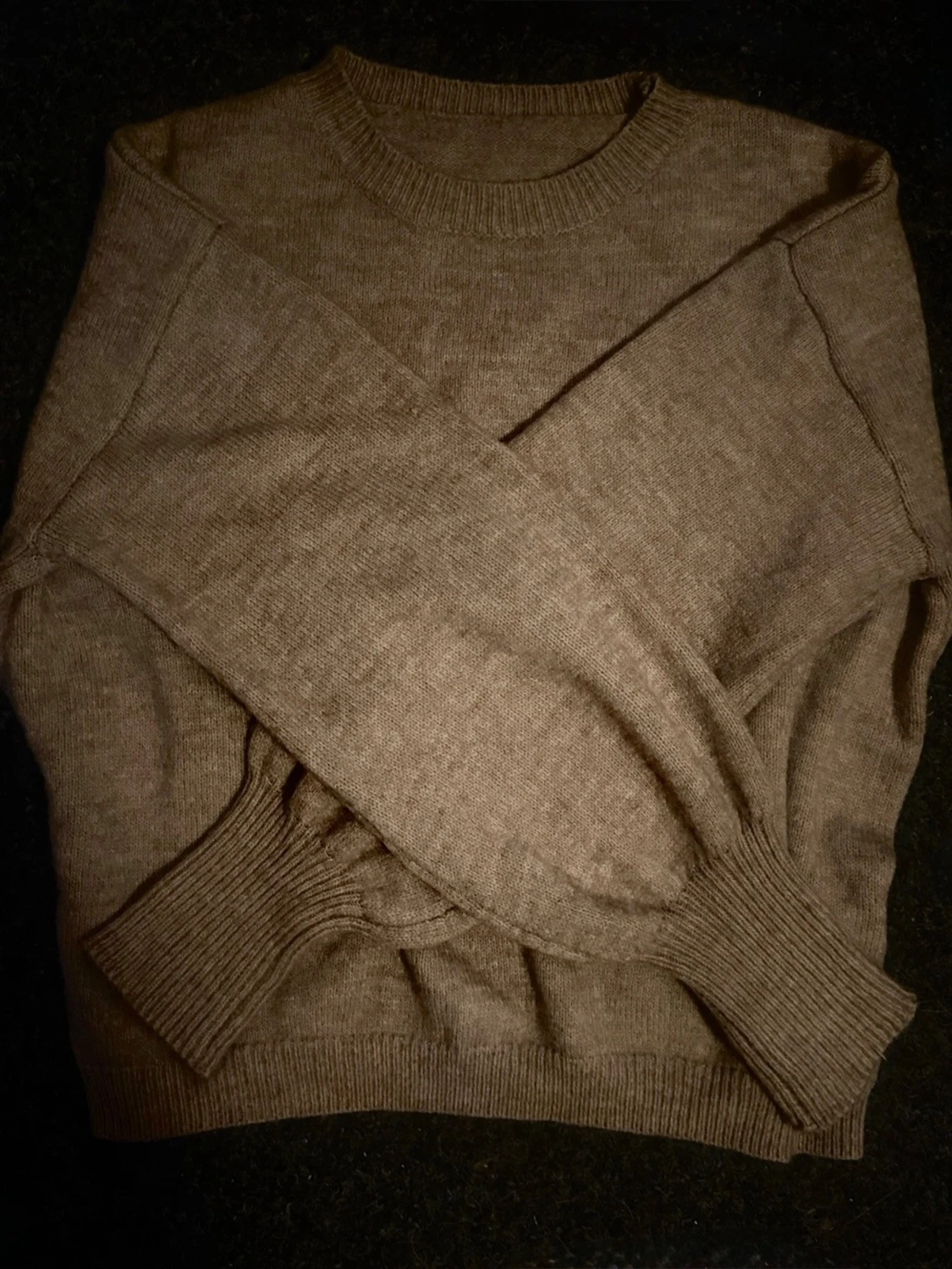 Beige stickad tröja från SHEIN