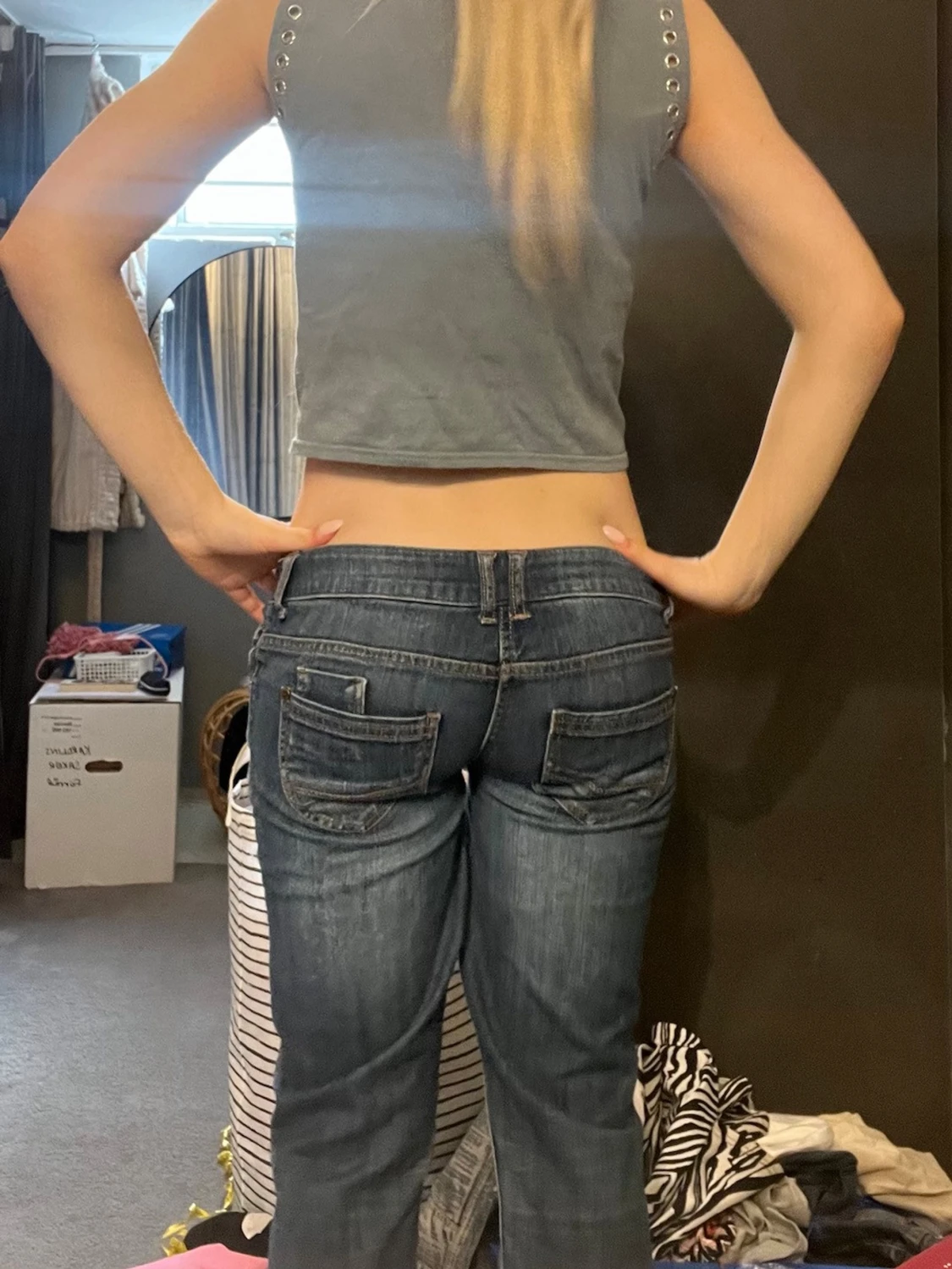 Lågmidjade jeans - 1