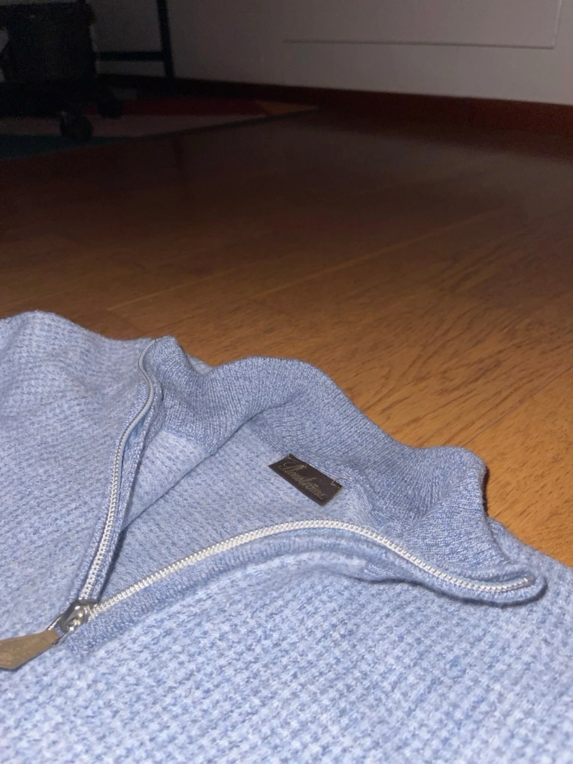 Ljusblå halvzip tröja från Stenströms - 2