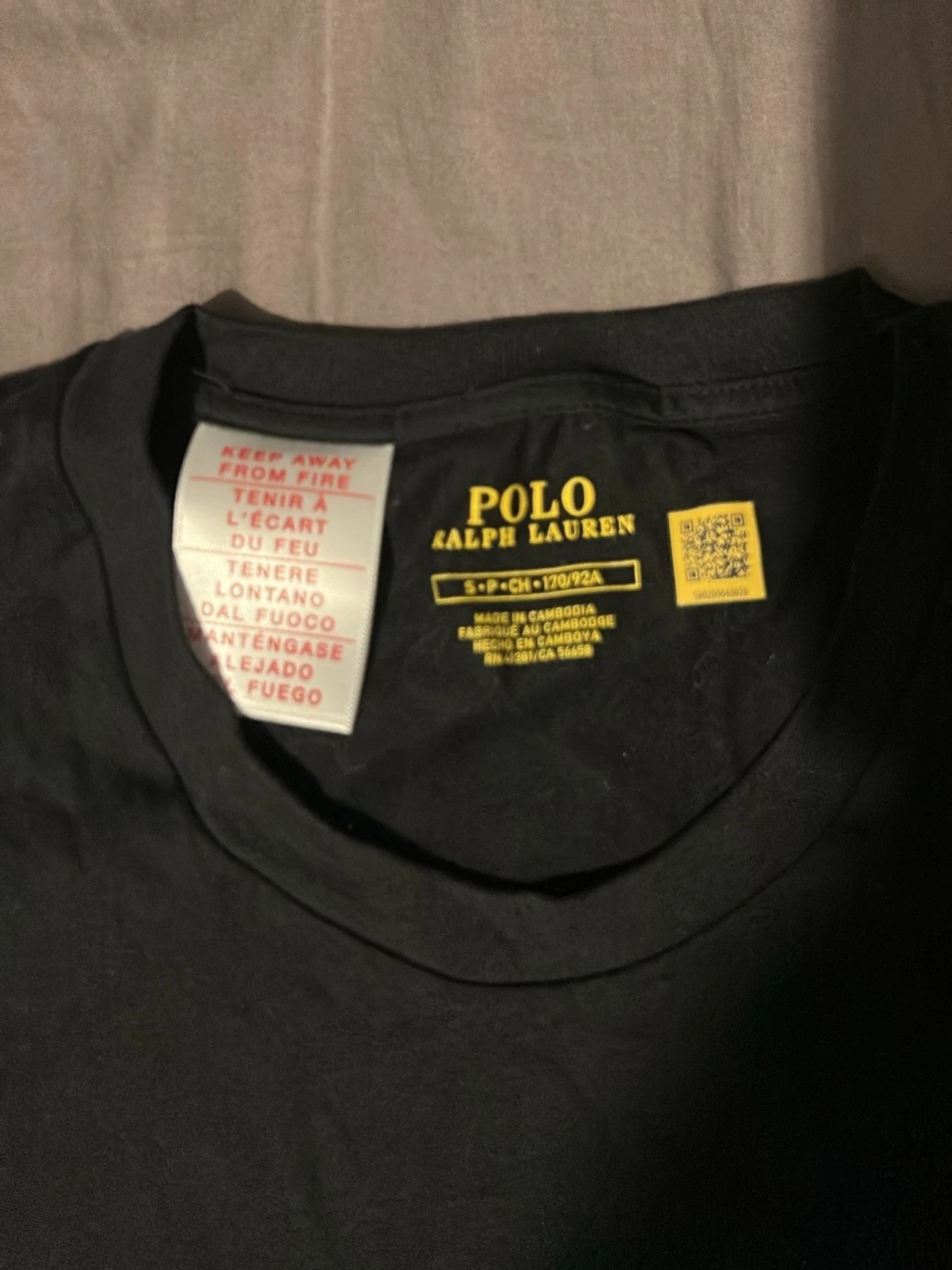 Blå shorts från Ghtst med tryck och Ralph lauren t sort - 3