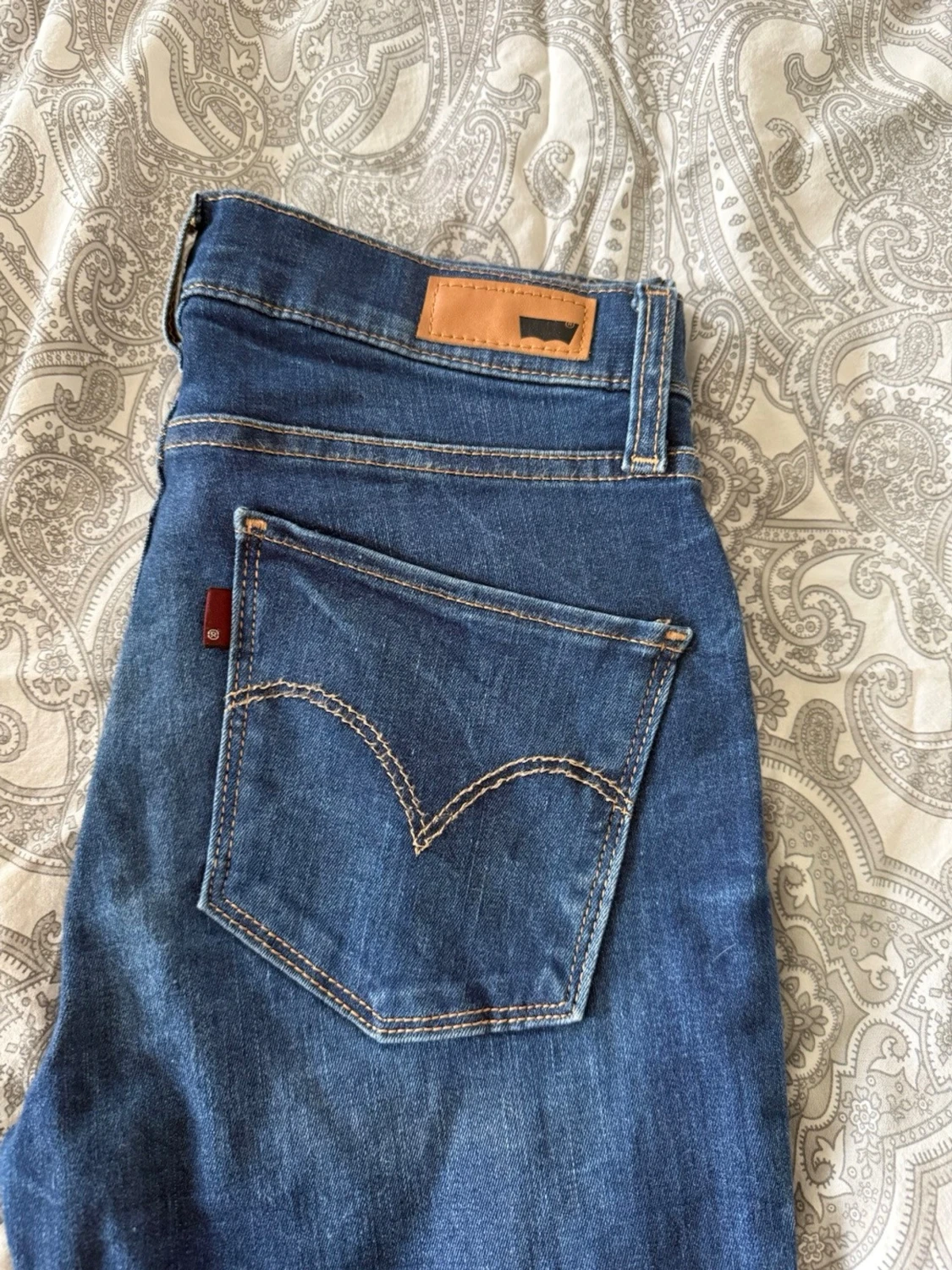 Blå super skinny jeans från Levis - 4