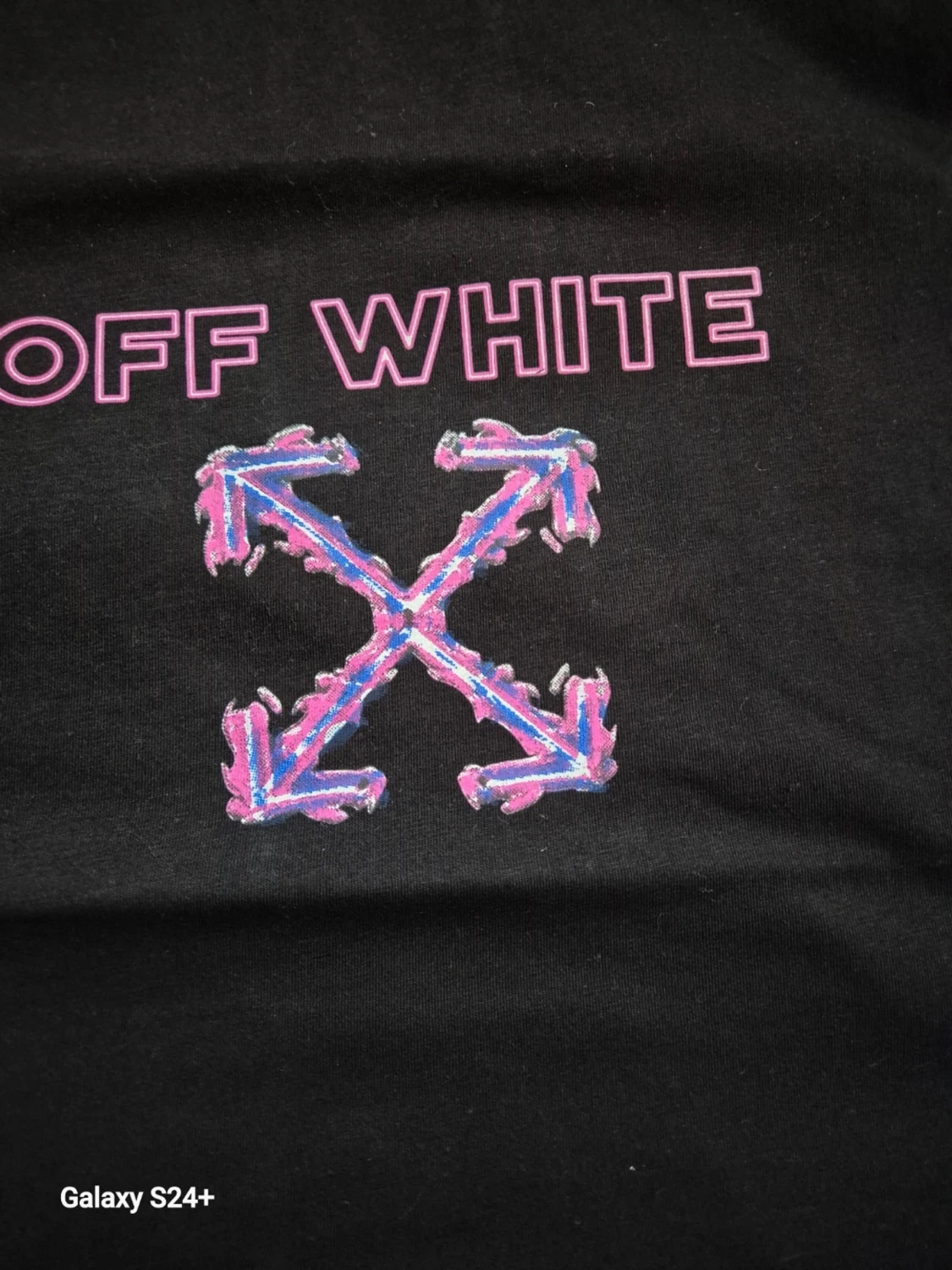 Svart Off-White t-shirt med tryck - 2