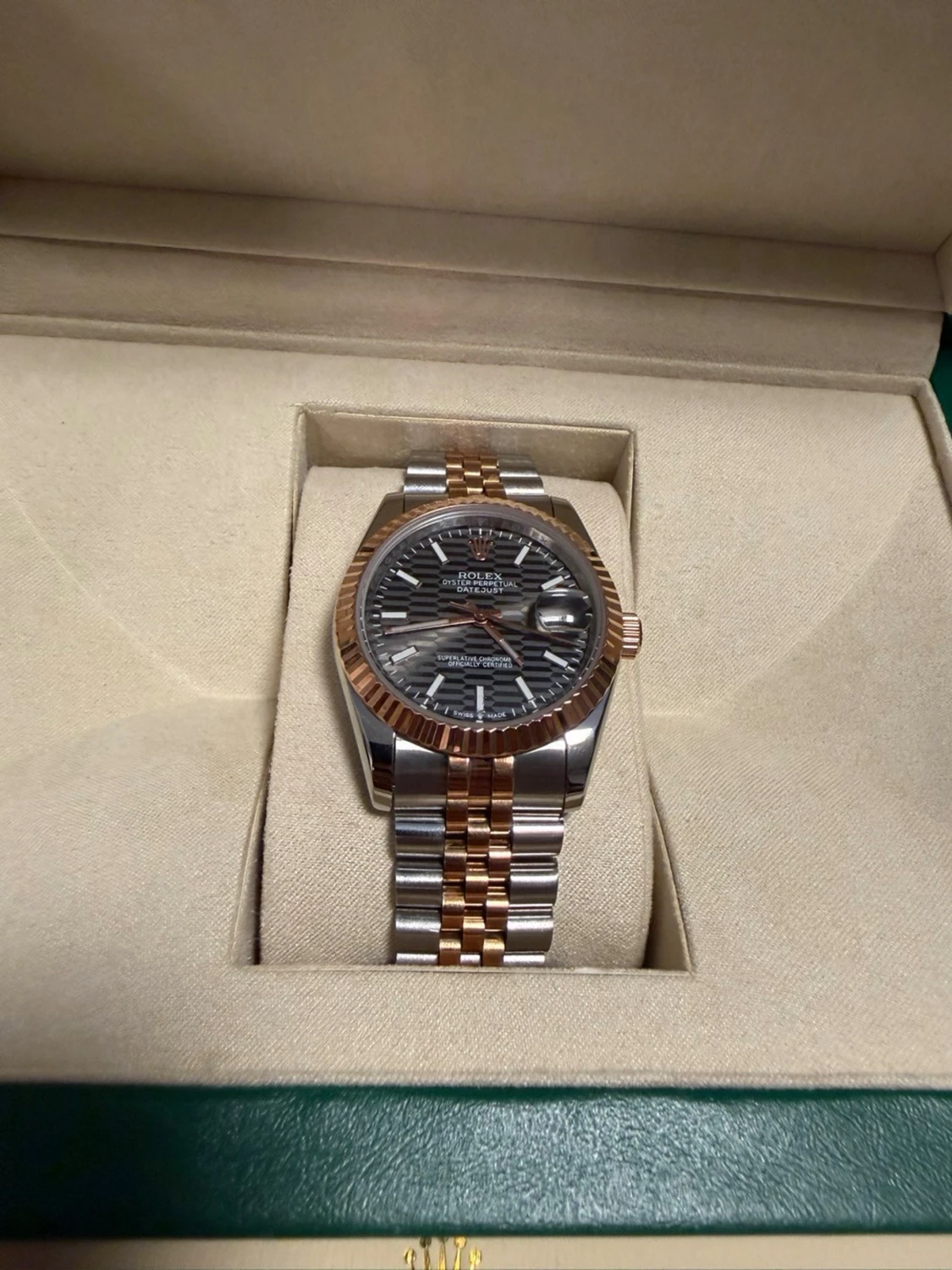 Rolx Role Datejust 36mm Gold Dial Automatisk - 1