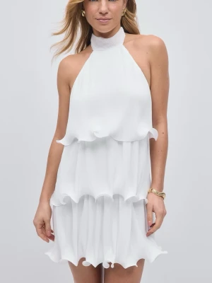Vit klänning Gina Tricot - Vit klänning från Gina Tricot som inte säljs längre. Använd endast en gång.