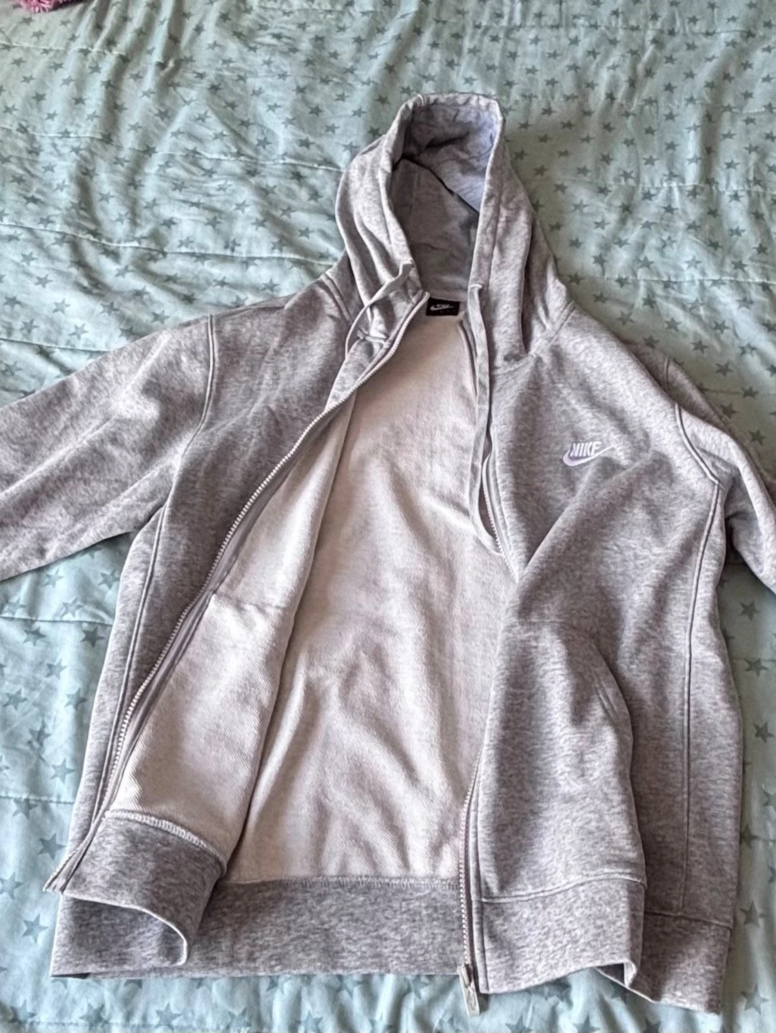 Grå zip-hoodie från Nike - 1