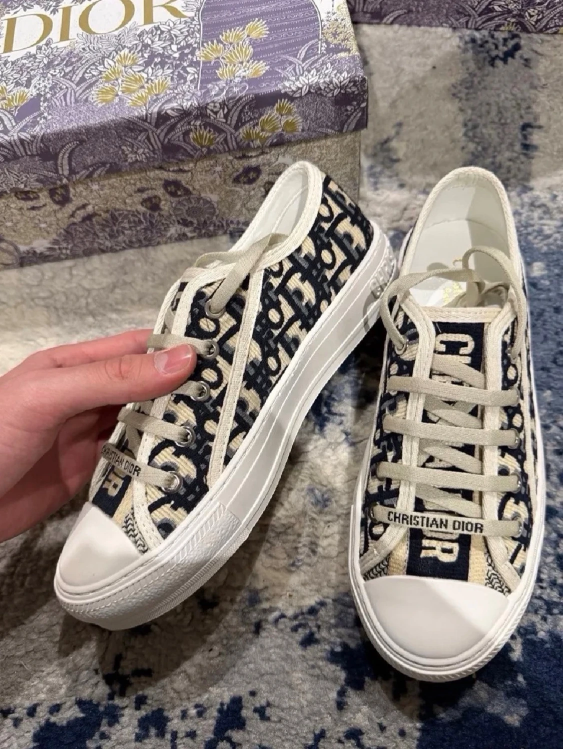Dior Oblique sneakers med logga - 1