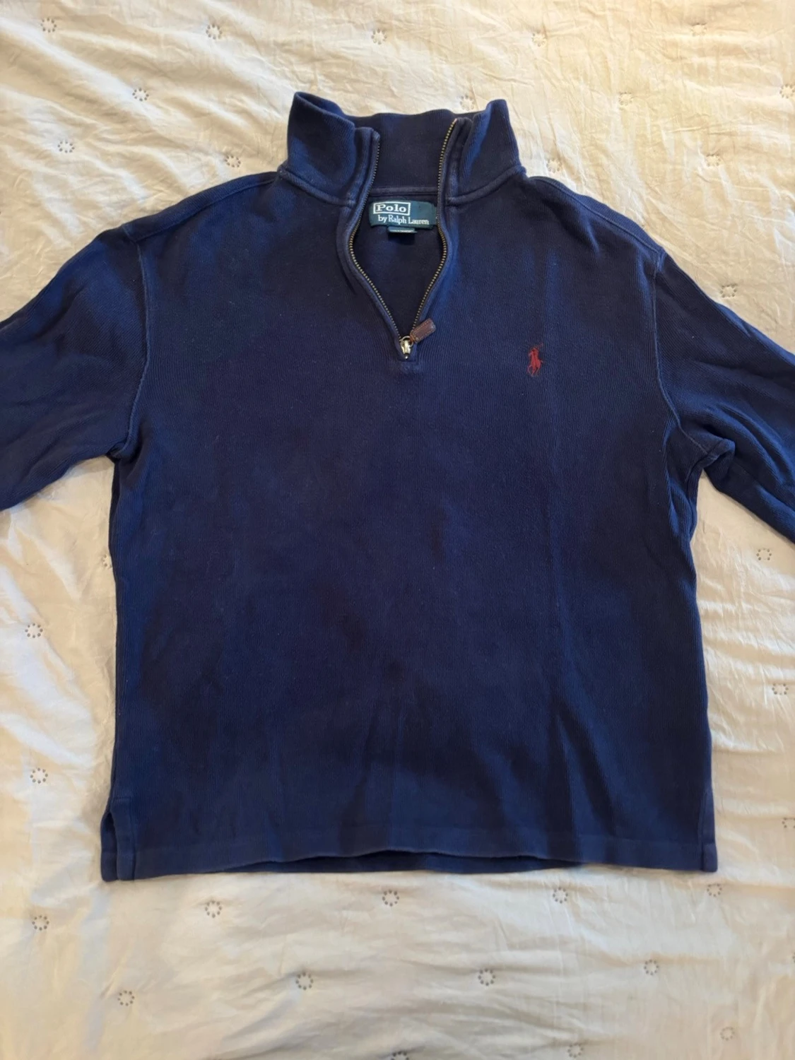 Marinblå halvzip från Polo Ralph Lauren