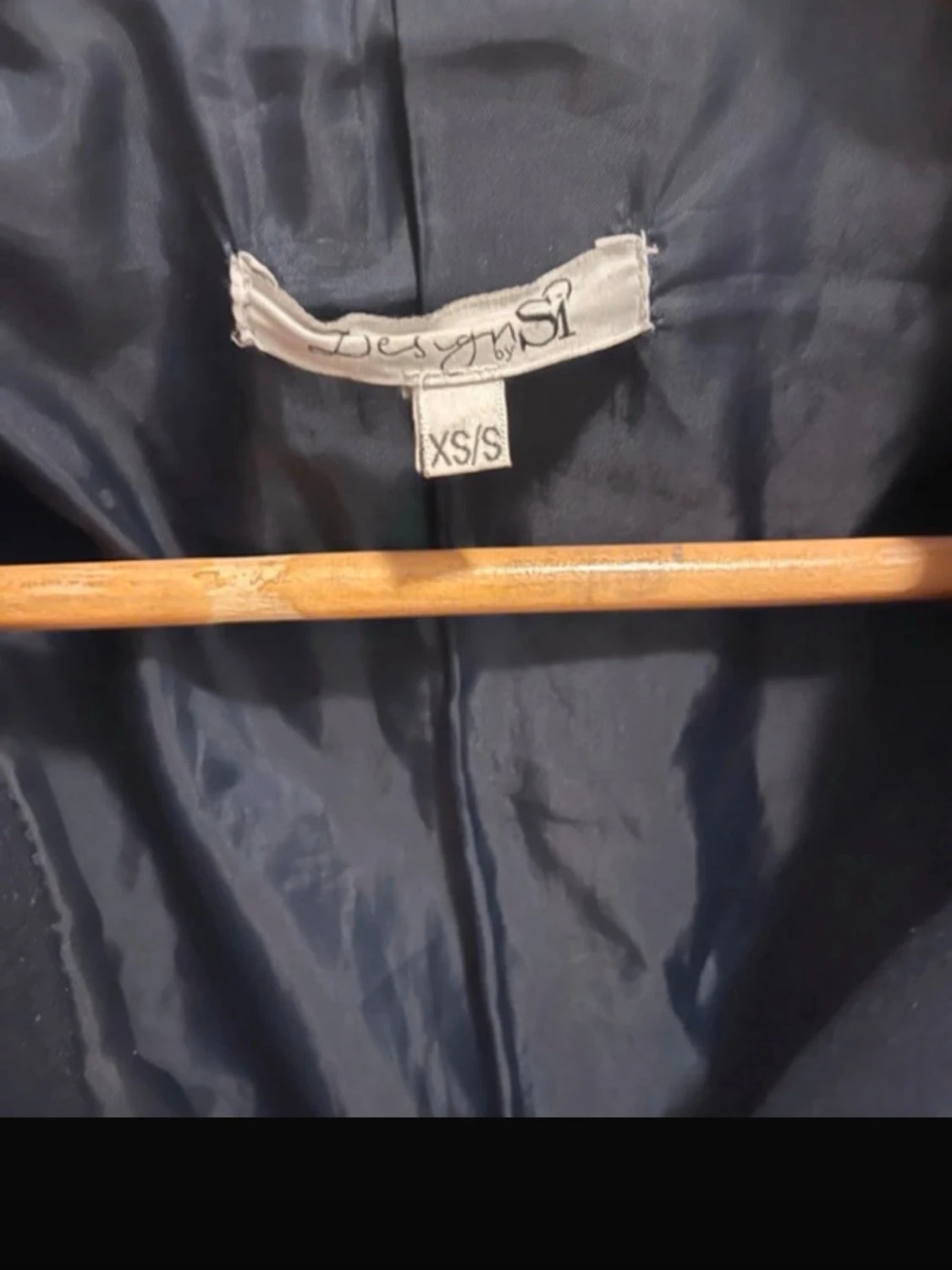 Mörkblå skepparkavaj med dubbelknäppning - 3