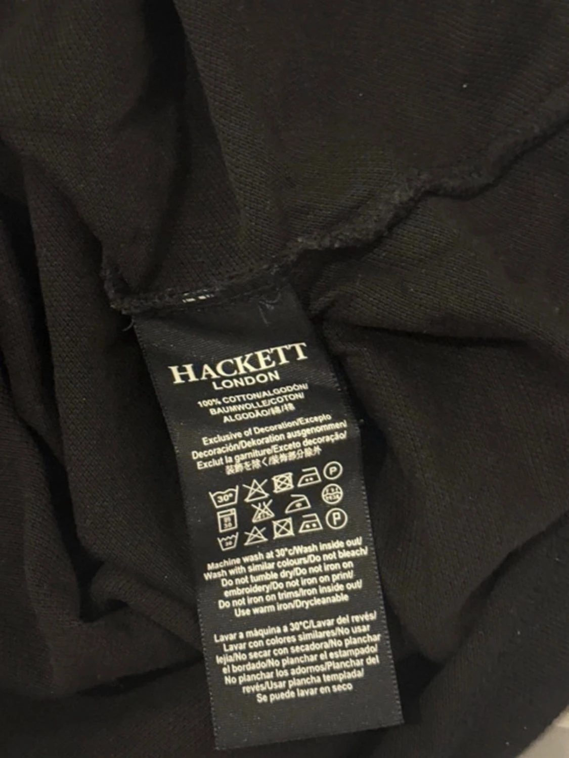 Svart långärmad skjorta Hackett - 3