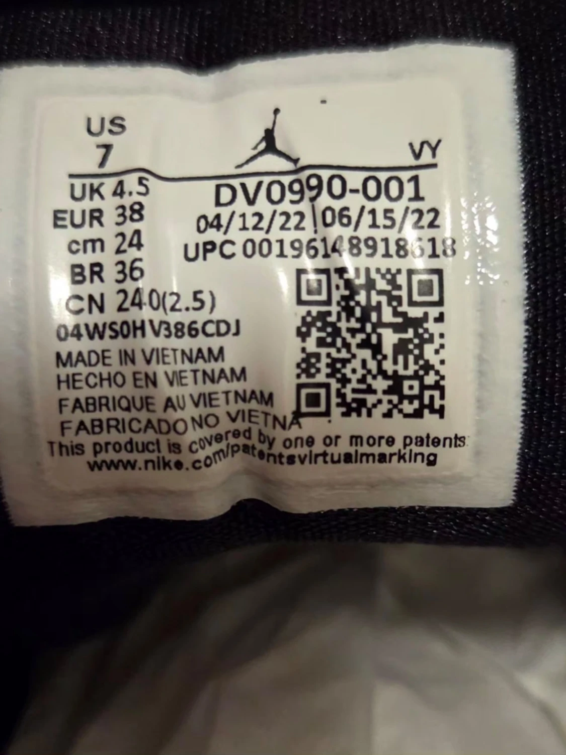 Svarta Air Jordan 1 Low sneakers - 3