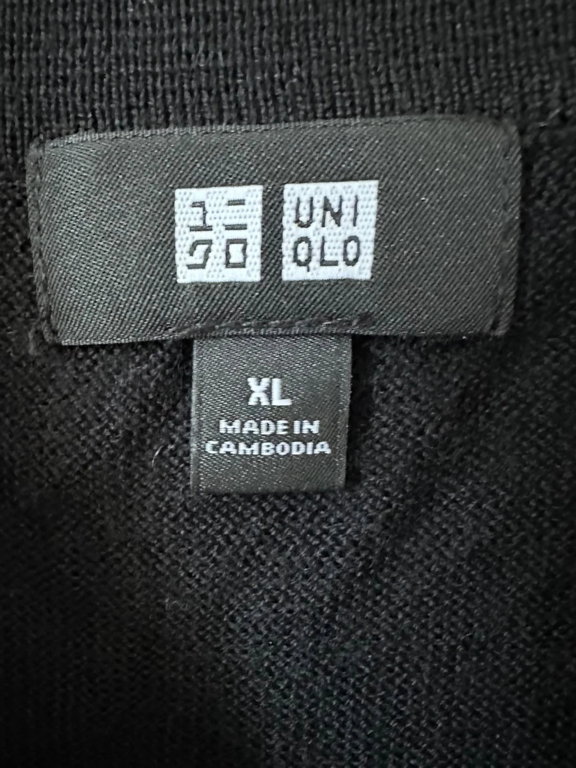 Svart långärmad pikétröja Uniqlo - 2