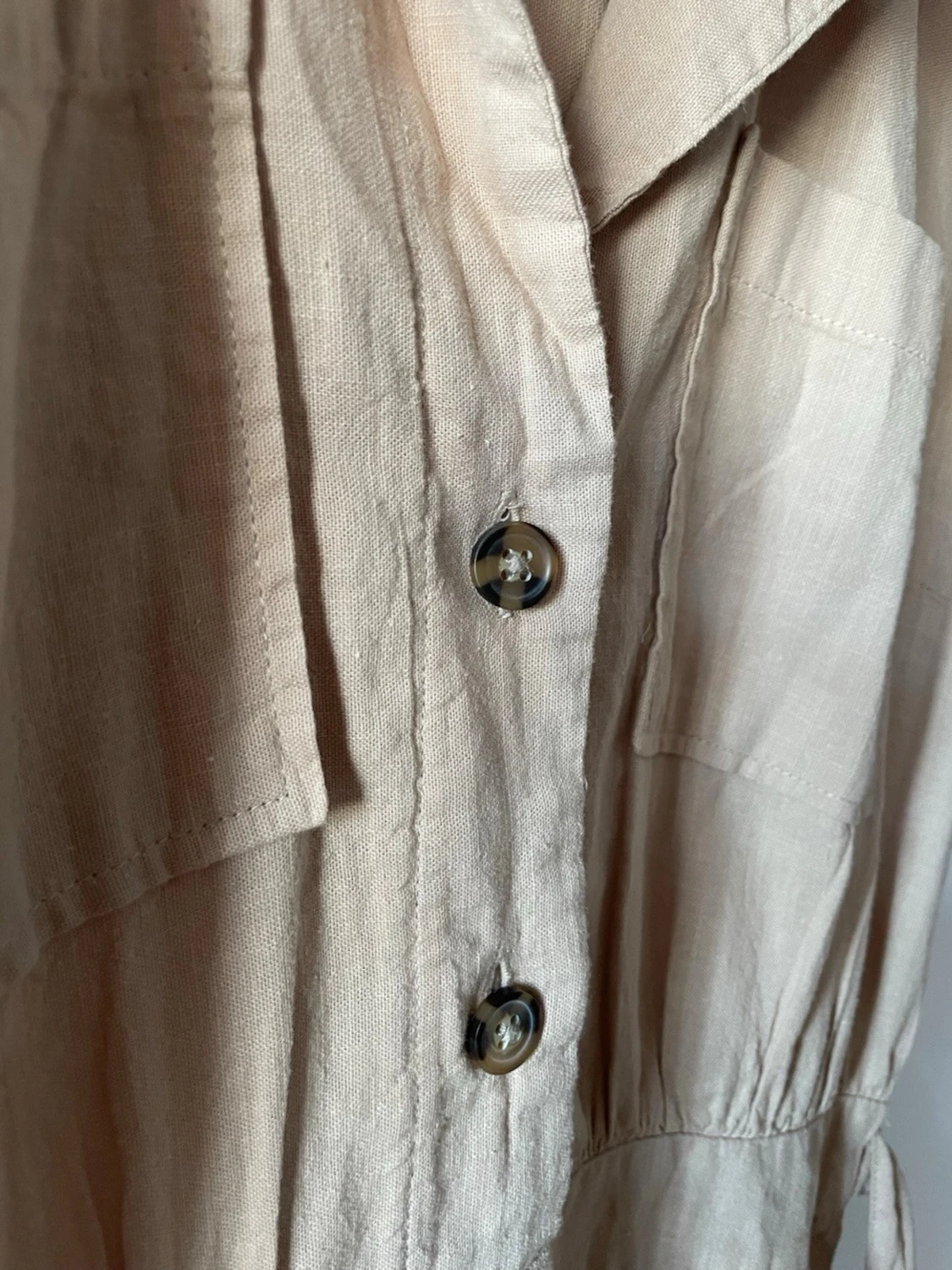 Beige kort skjortklänning H&M Divided - 2