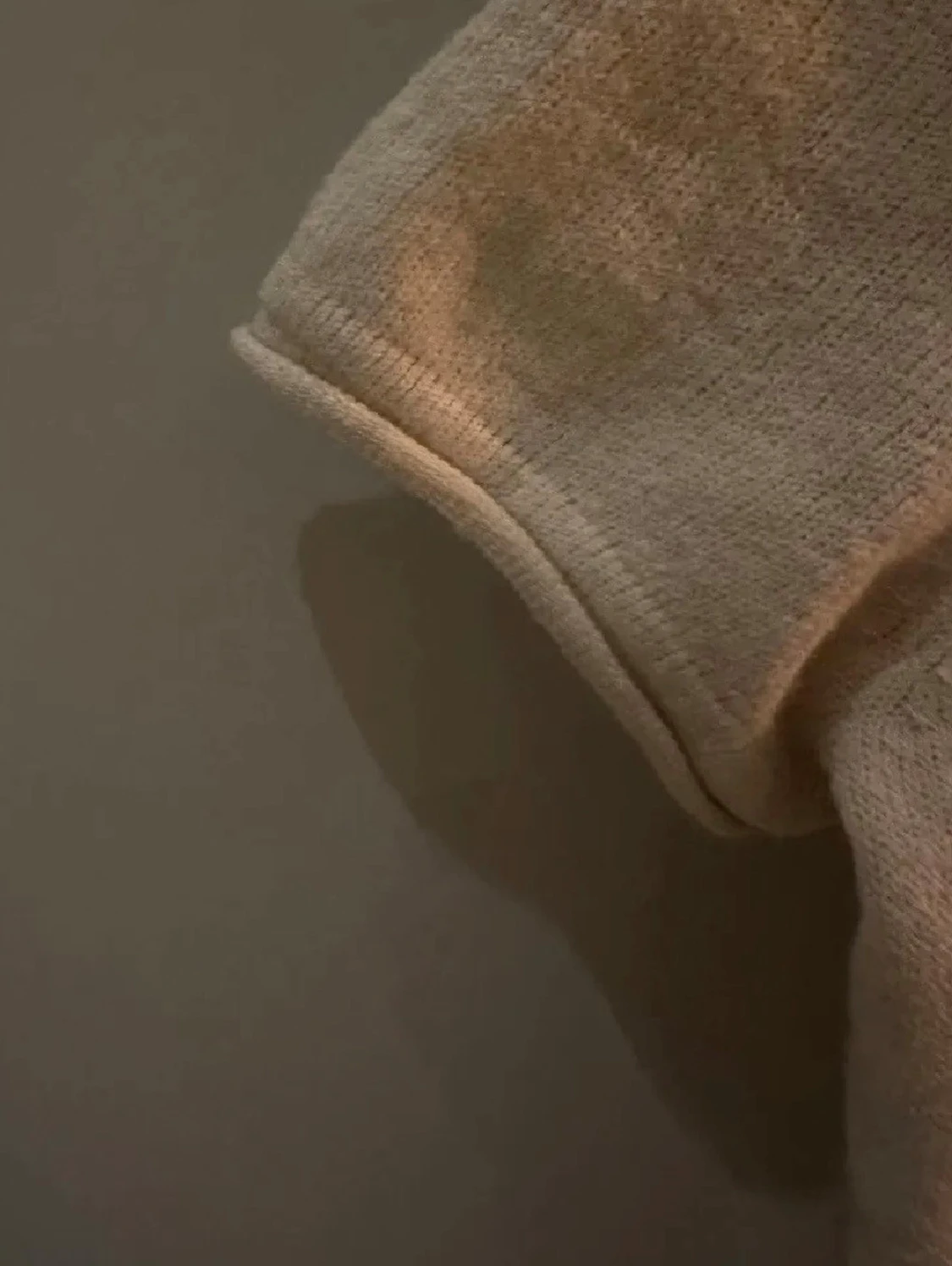 Beige kortärmad kofta - 2