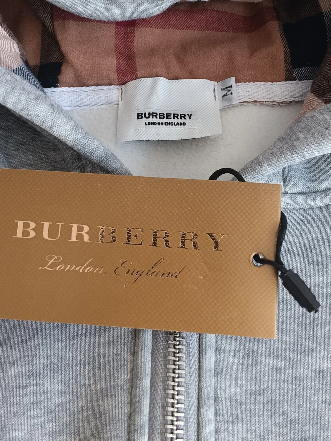 Grå zip hoodie från Burberry - 1