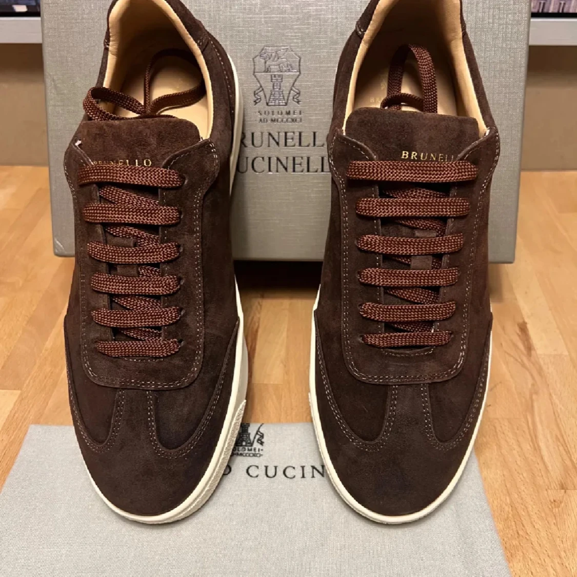 Brun mockasneaker från Brunello Cucinelli - 1