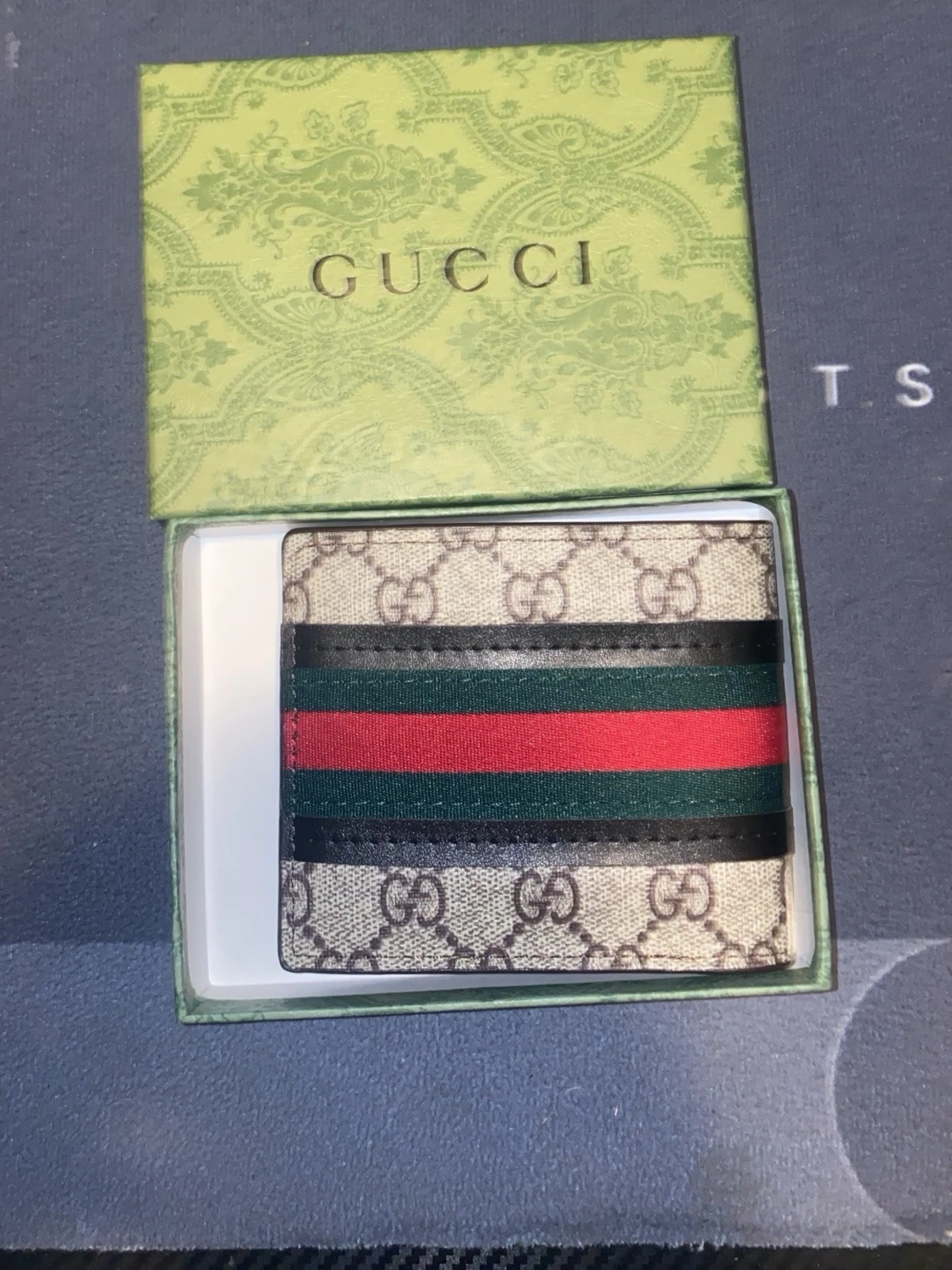 Gucci plånbok med GG-mönster - 1