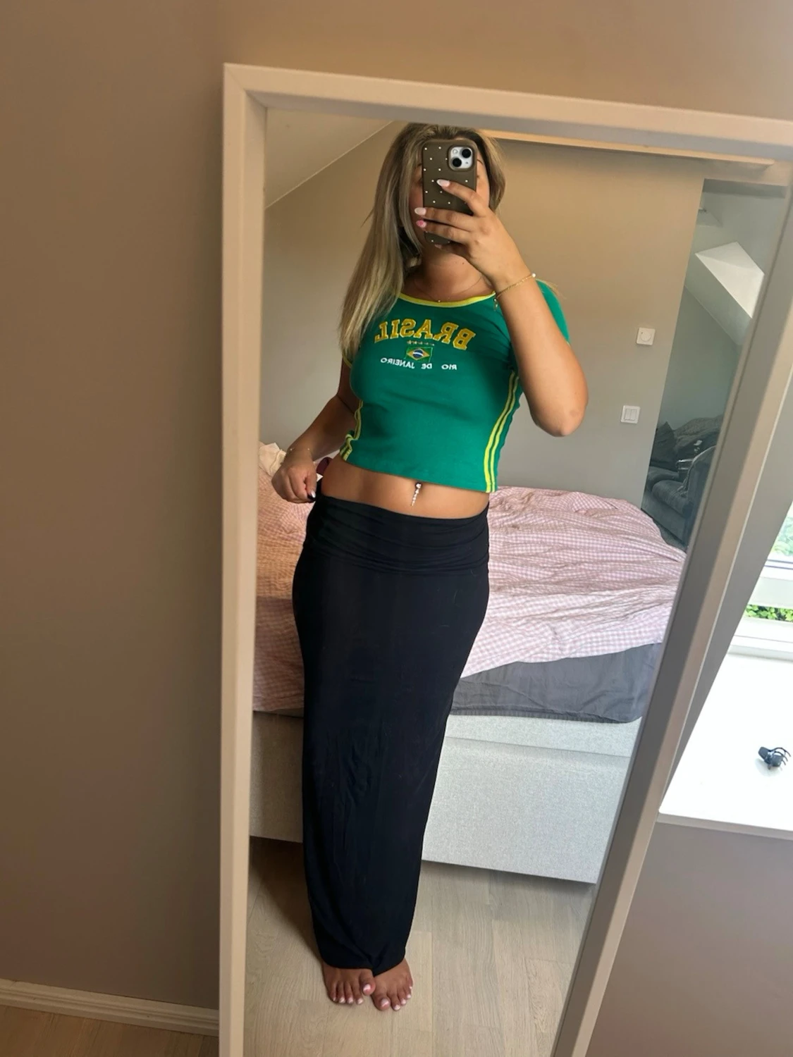 Grön Brasilien crop top - 2