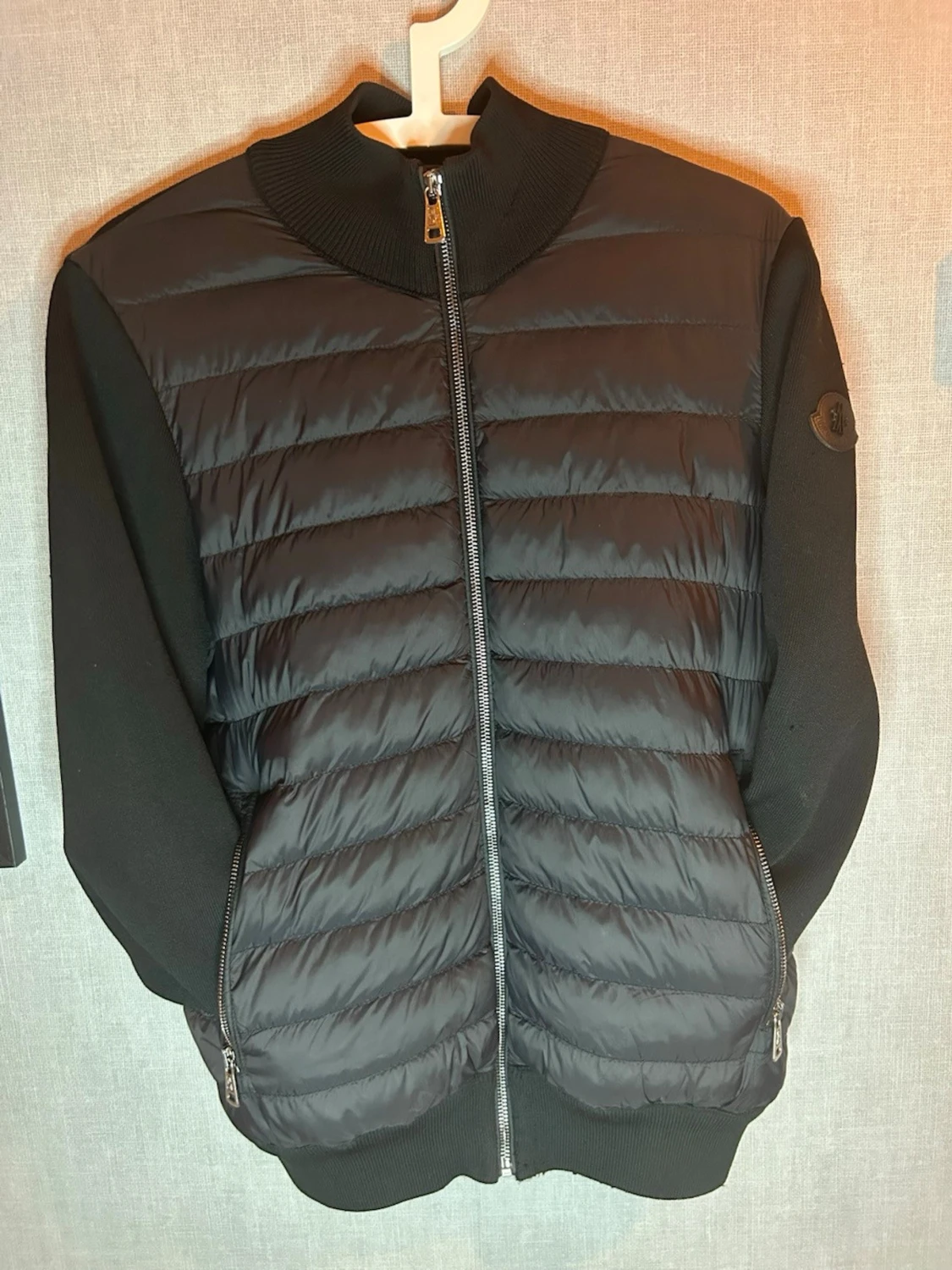 Black label moncler cardigan