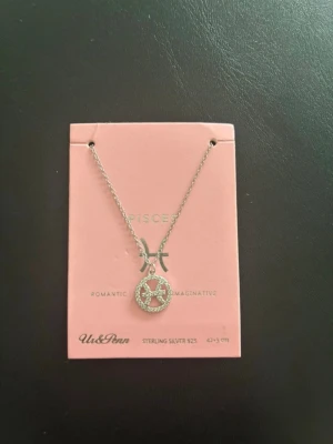 Silver halsband  - Silverhalsband i 925 silver med pisces tecknet