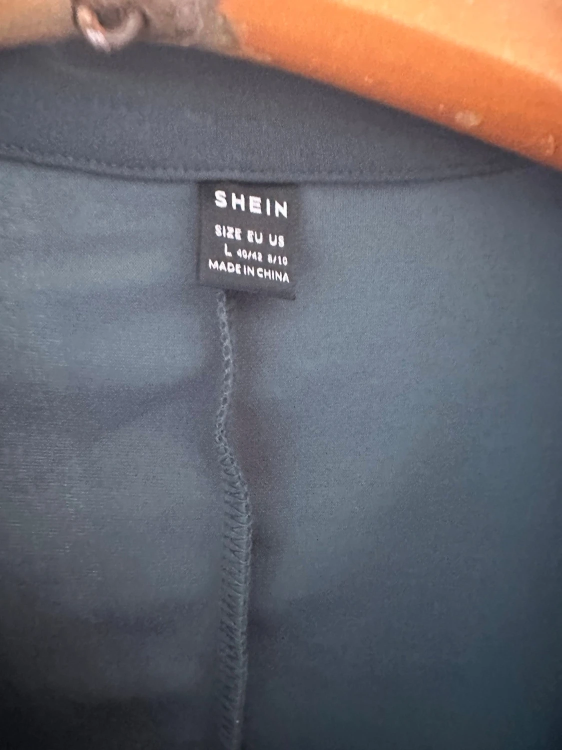 Mörkgrön omlottklänning från SHEIN - 1