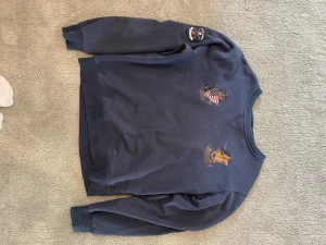 Tjocktröja Ralph Lauren - Säljer denna snygga tjocktröja från polo- vintage! Glömt att ta bild på baksidan men den är bara blå🩷