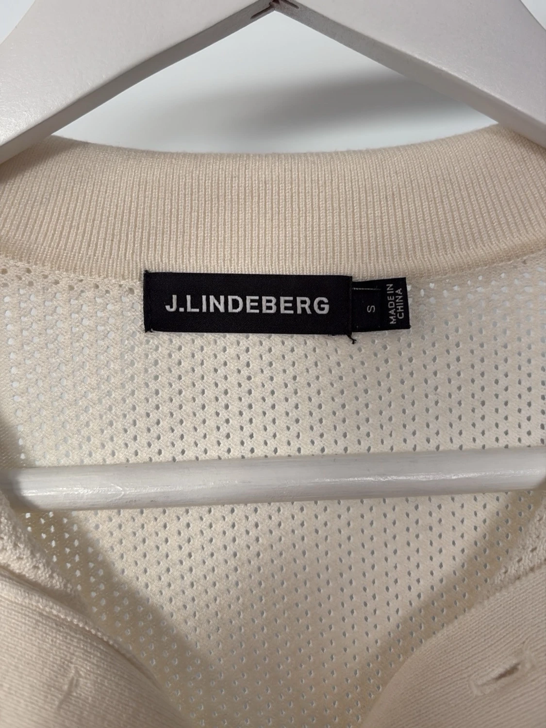 Beige pikétröja från J.Lindeberg - 1