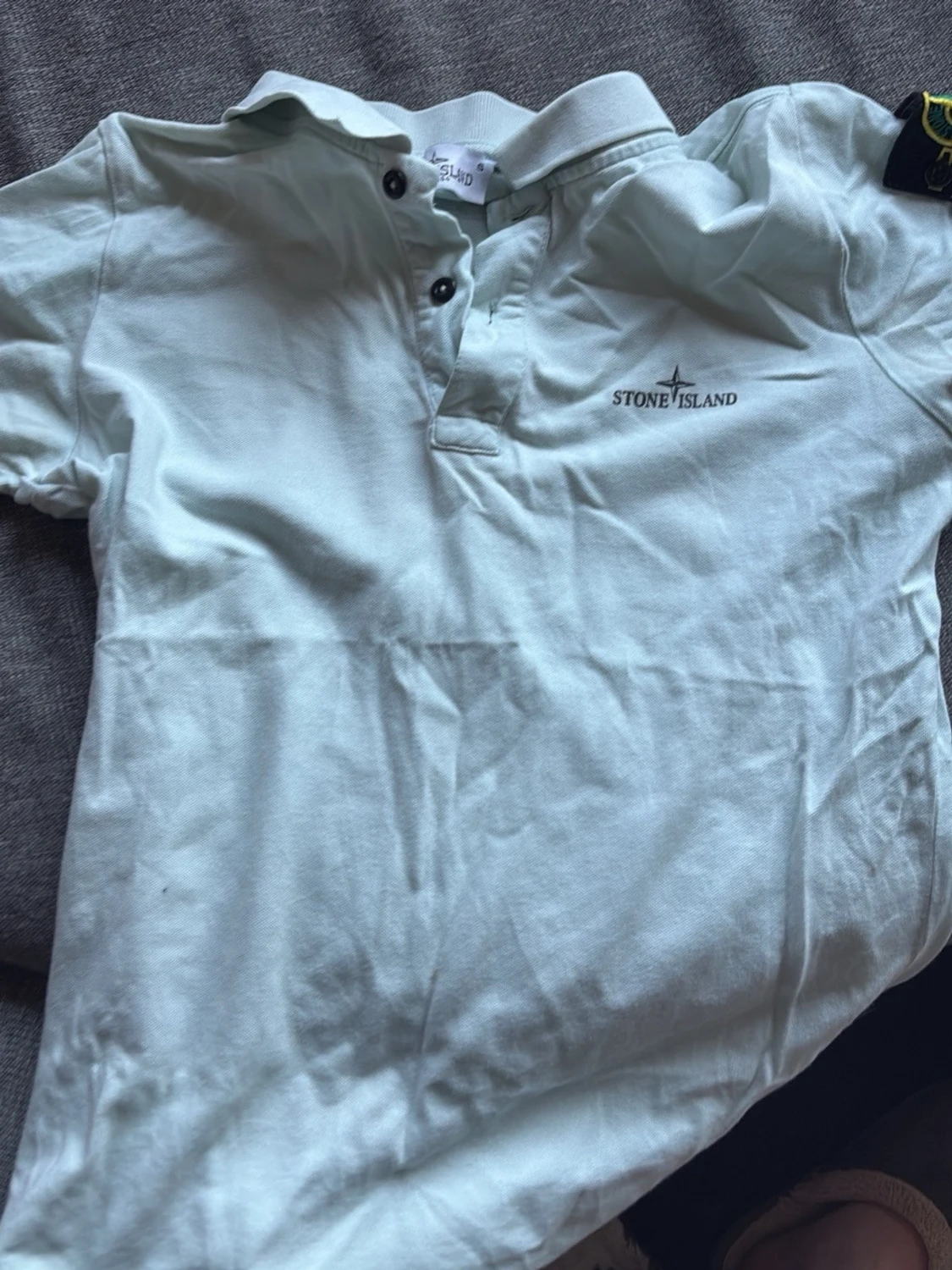 Ljusgrön pikétröja från Stone Island - 1