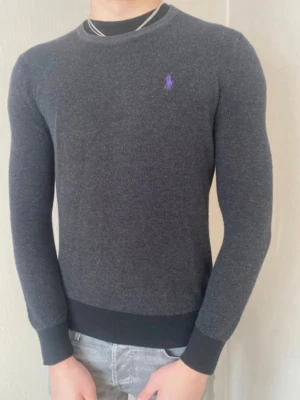 Snygg mörkgrå tröja från Ralph Lauren - Snygg mörkgrå tröja från Ralph Lauren med cool och unik lila logga på bröstet. Passar till allt o funkar året om! Postar inom 24h📦 Köp mer än ett plagg för 10% rabatt!🤝 Tveka inte på att höra av er vid frågor eller funderingar!