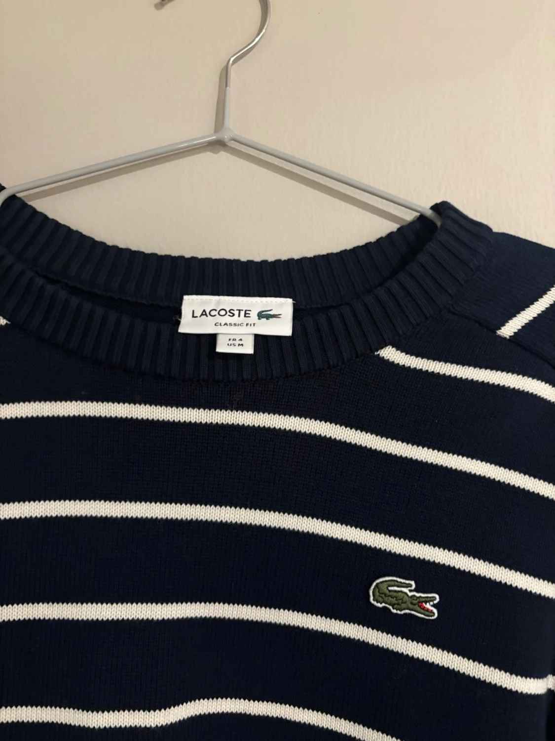 Marinblå randig tröja från Lacoste - 1