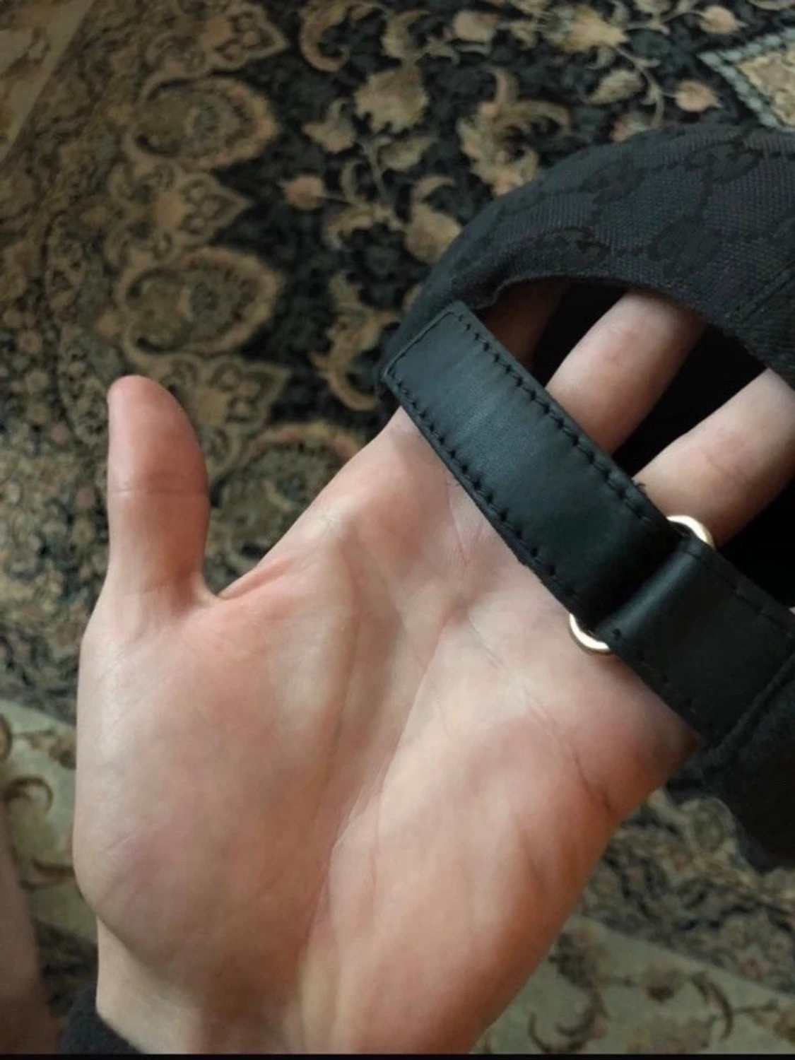 Svart keps från Gucci med monogram - 4