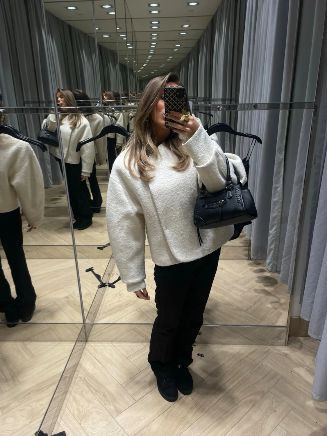 Vit kort ullkappa - 3