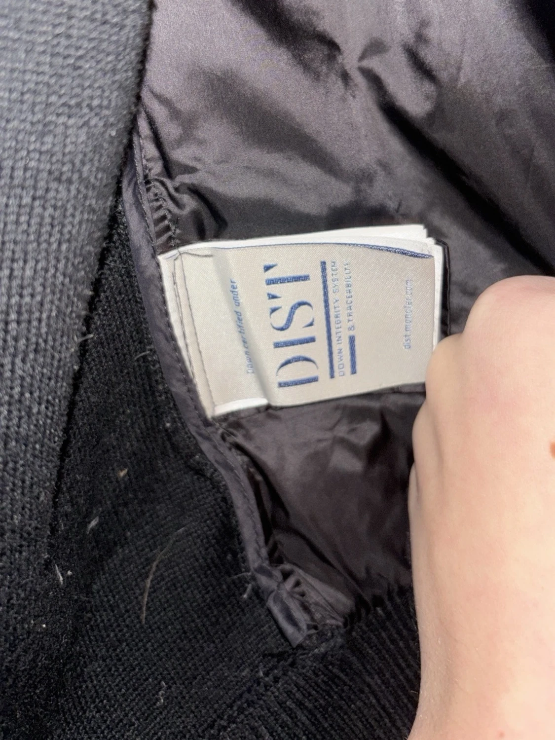 Svart Moncler jacka med stickade ärmar - 4