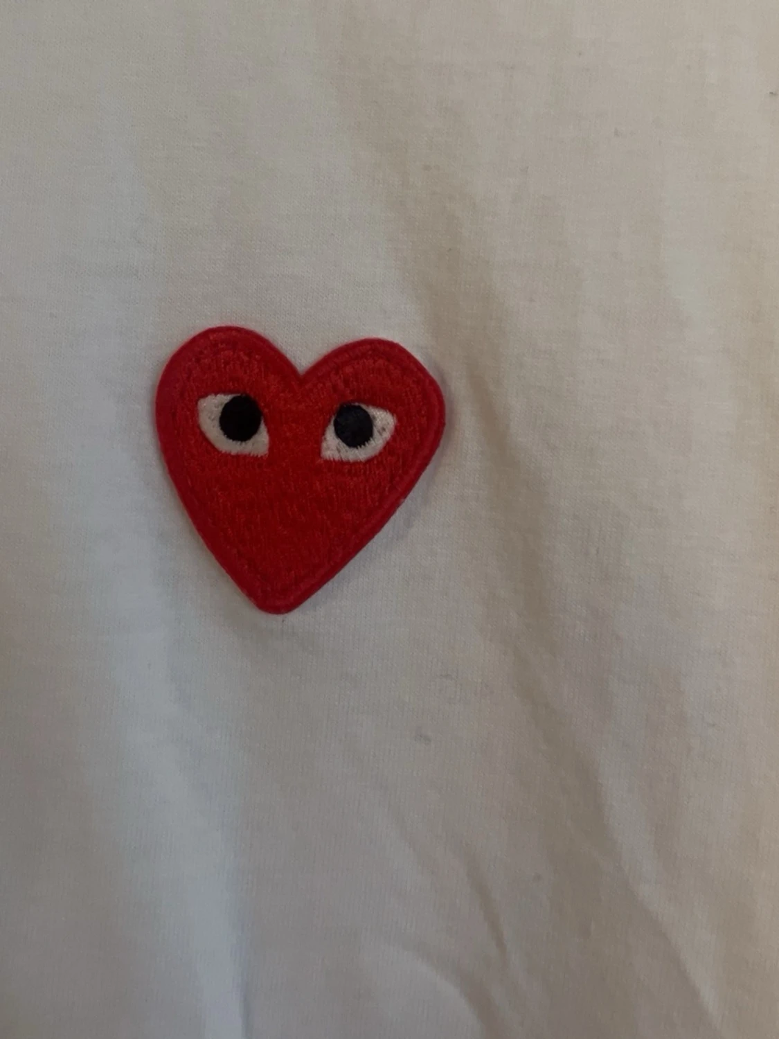 Vit t-shirt Comme des Garçons Play - 1