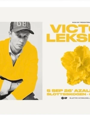 Viktor Leksell biljett  - Säljer ordinarie ståplats till Viktor Leksell 5 september i azalea dalen. Helt slut. 