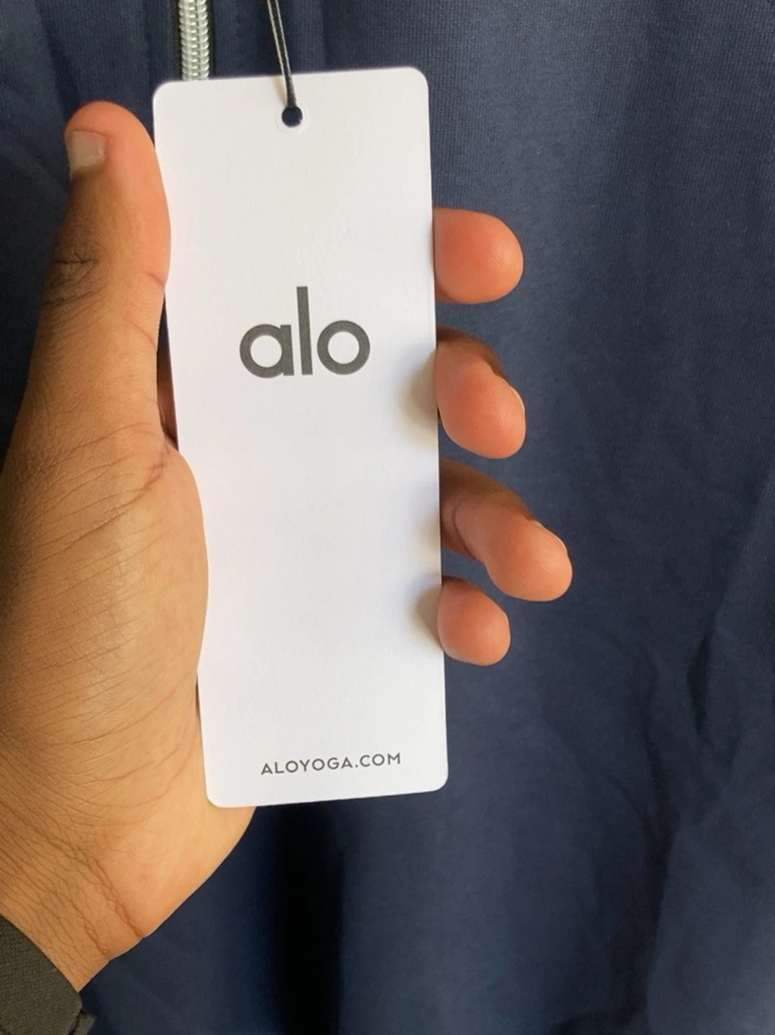 Alo Quarter Zip – Navy Blue - 1