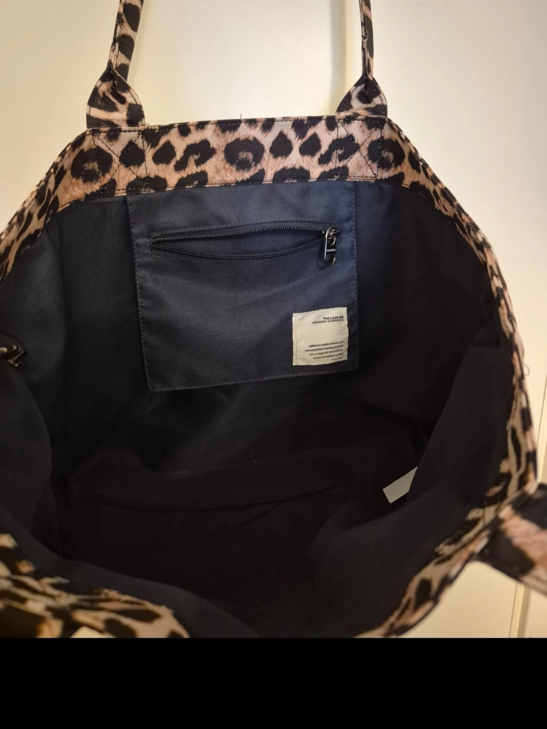 Shoppingväska med leopardmönster - 1