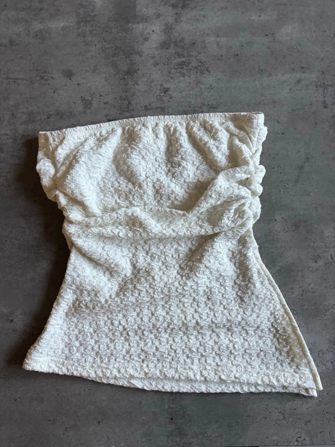 Vit bandeau tubtopp - 3