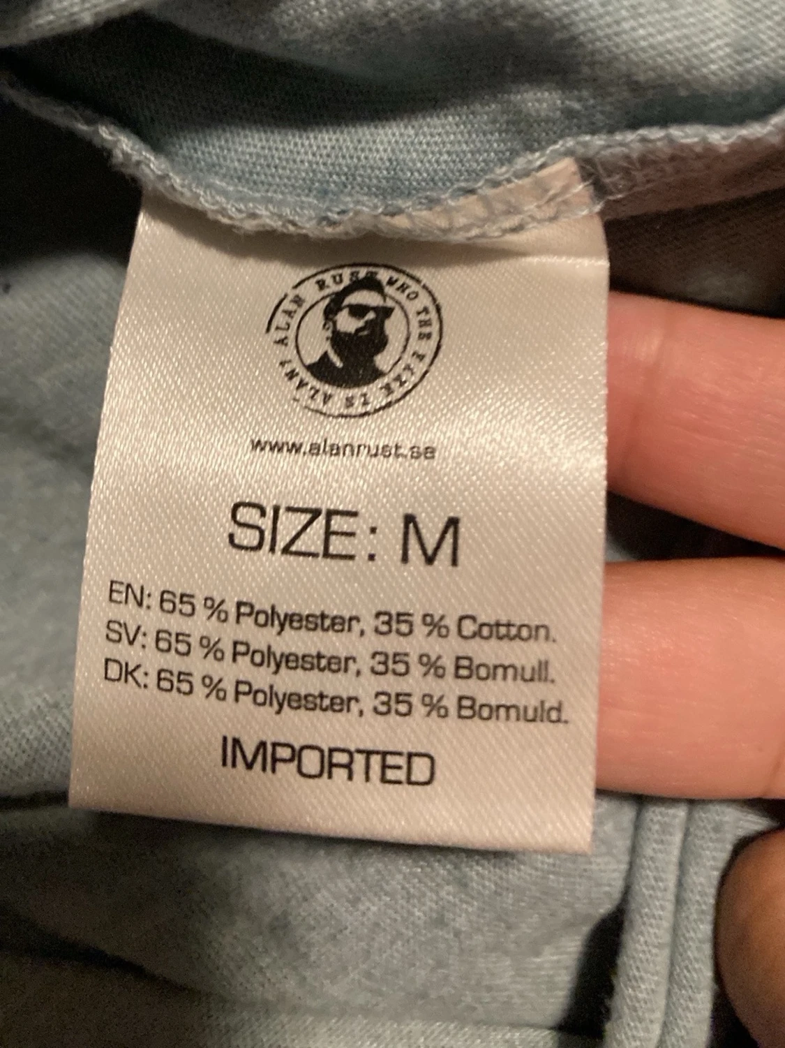 Ljusgrå t-shirt med bröstficka - 2