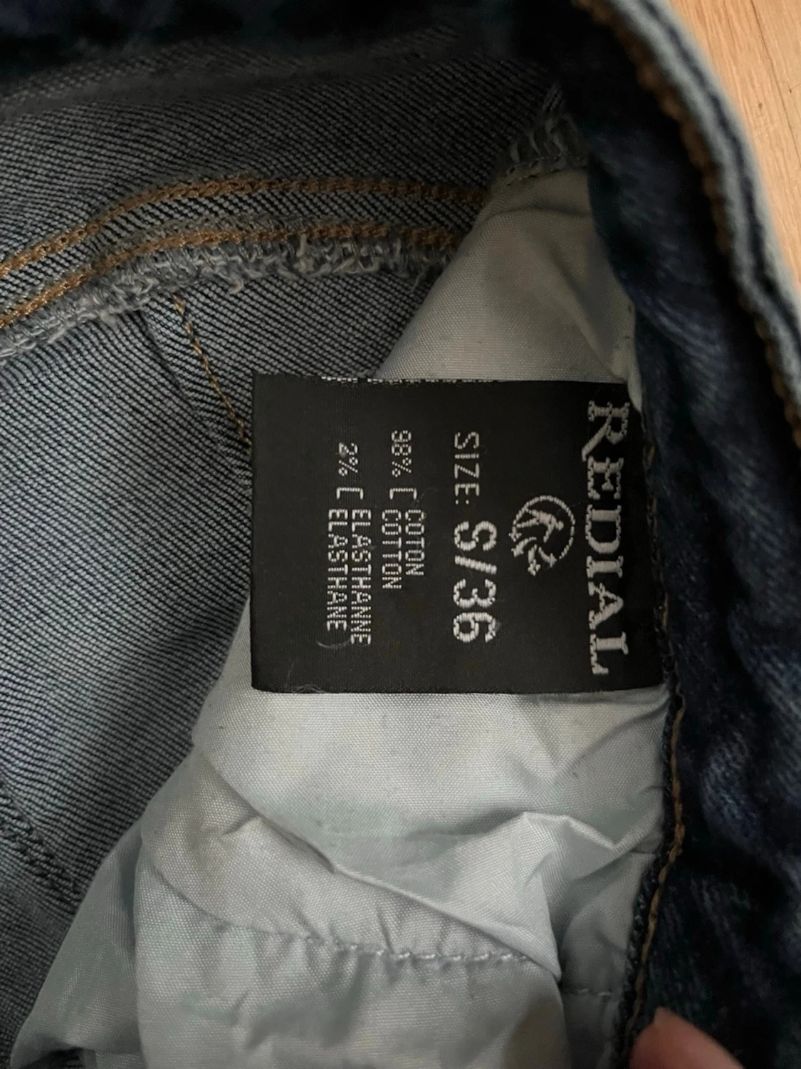 Blå high waist skinny jeans - 5