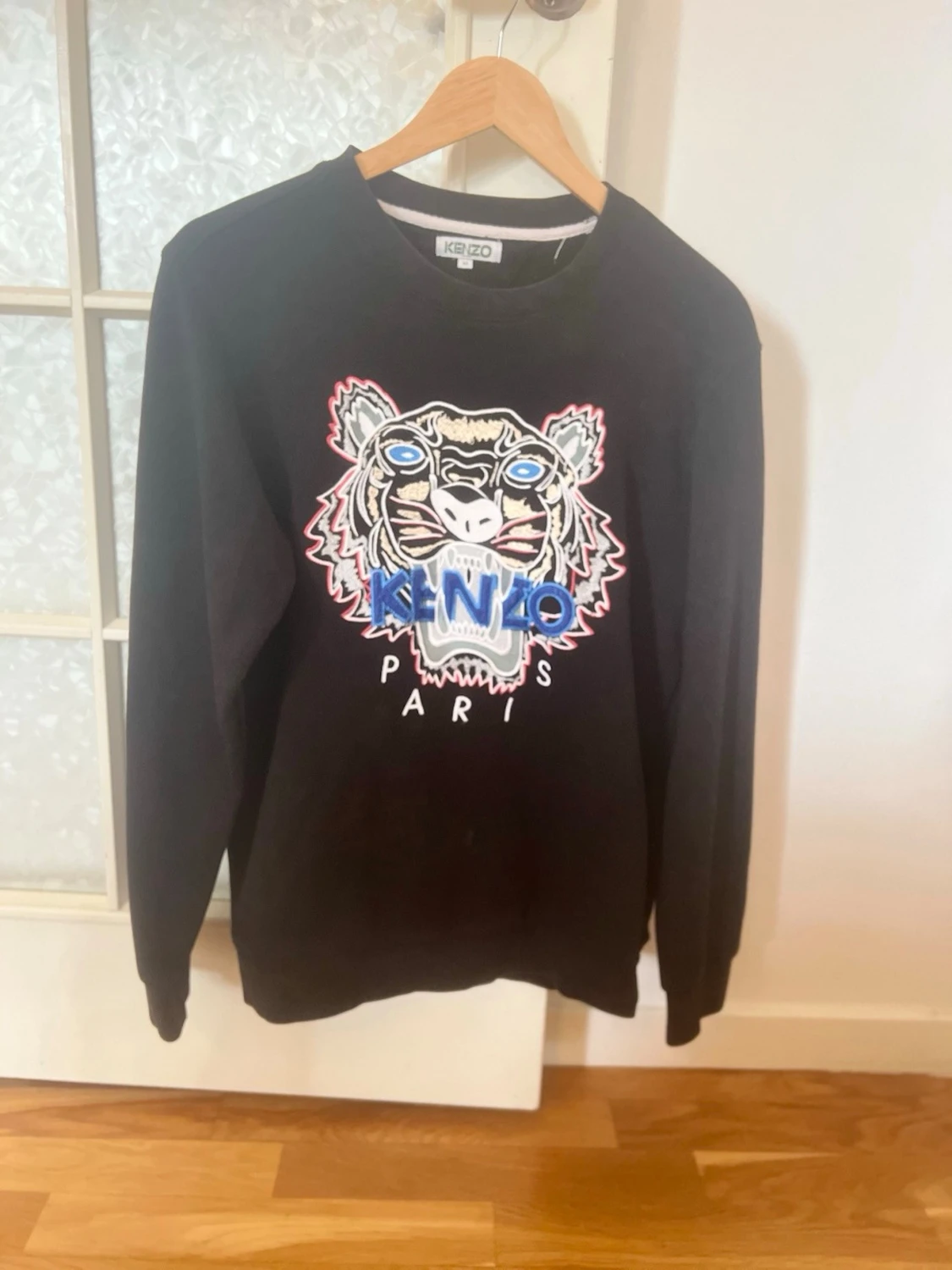 Svart stickad Kenzo-tröja med tiger - 1
