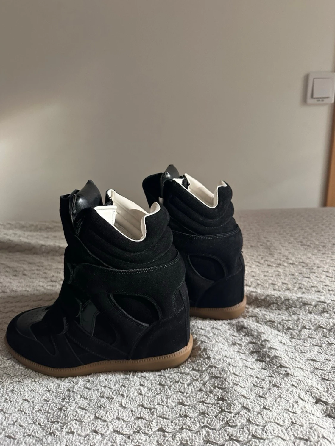 Isabel Marant svarta high top sneakers - 6
