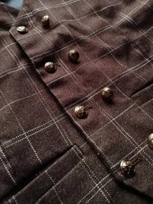 Vintage Vest  - bought 15 years ago, it fits a Xs-XXS (the label is asian) and is so beautiful with its brown color and golden metal buttons. i love it so much but havent used it forever, take well care of it. ❤️