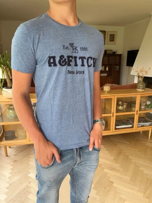 Abercrombie & Fitch T-shirt herr  - Riktigt fet Abercrombie & Fitch T-shirt med påsytt tryck! |Storlek XS| Bra skick, smått nopprig. Hör av dig vid frågor!