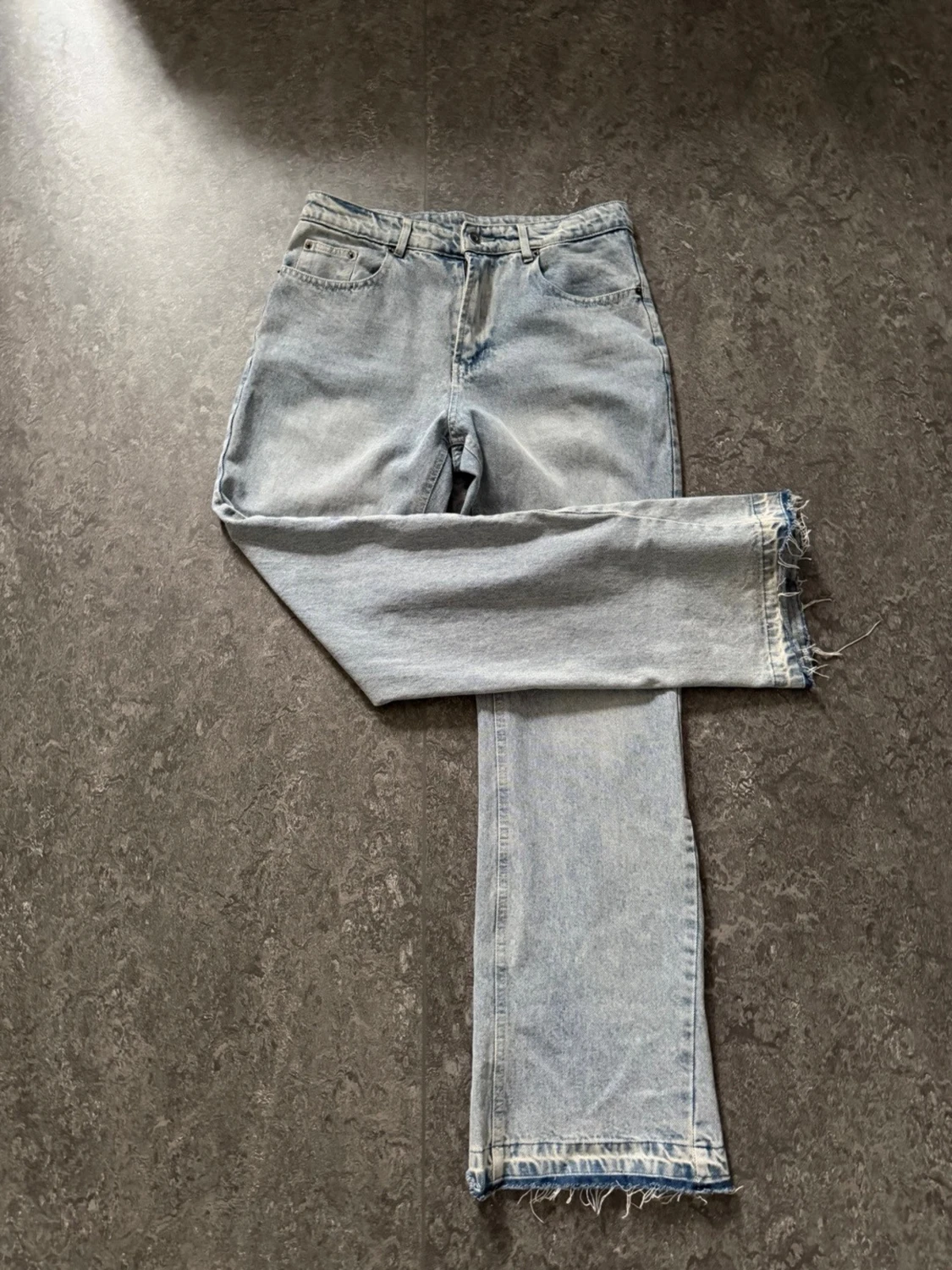 Ljusblå flared jeans  - 2