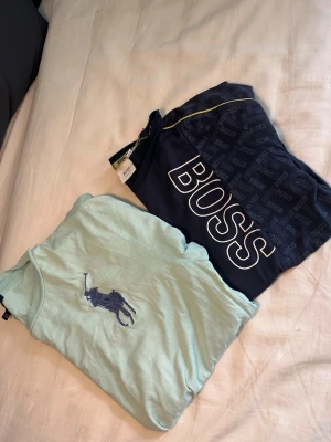 Ljusblå Polo Ralph Lauren t-shirt - Snygg ljusblå t-shirt från Polo  och en T-shirt från boss båda e still rena passar till allt 